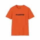 The Failstate Softstyle T-Shirt is a vibrant orange and showcases the "FAILSTATE" logo prominently printed in bold black letters on the front.