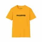 Failstate Softstyle T-Shirt in yellow with "FAILSTATE" printed boldly in black on the front.